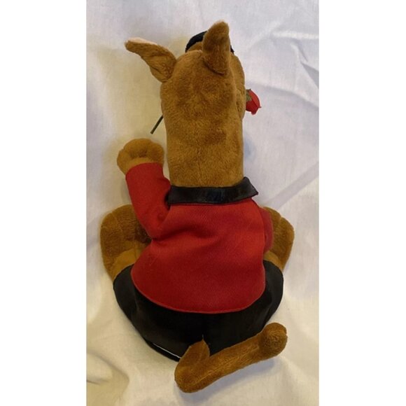 Scooby Doo Red Tuxedo Animated Singing Dancing Plush 2005 How Do Fools Fall In L - Picture 2 of 9